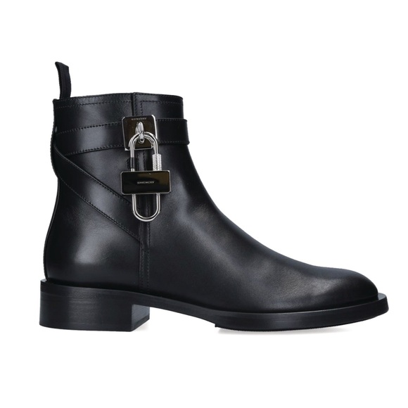 Givenchy Lock Ankle Boots in black leather size 37.5 - Picture 13 of 16